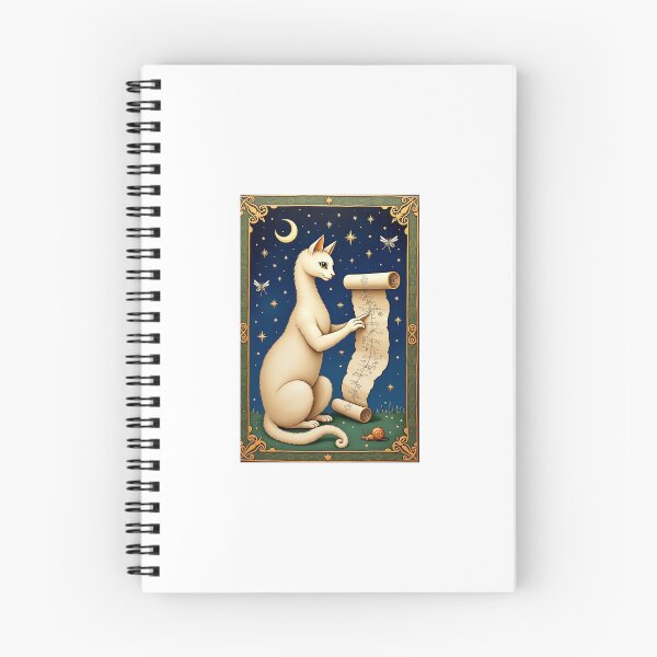 Item preview, Cream Cat Astronomy Chart Medieval Art designed and sold by PictorialWhimsy.