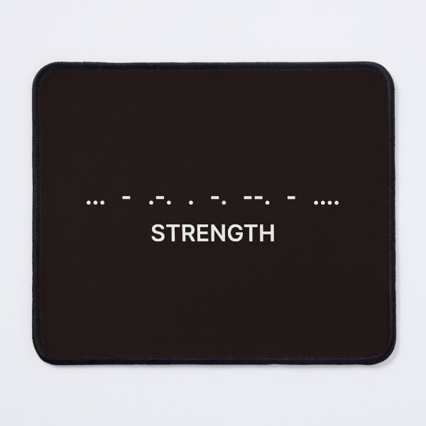 Item preview, STRENGTH in Morse Code – Minimal Typography Design designed and sold by LOBO VALENTI.