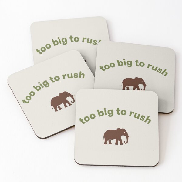 Item preview, Too Big To Rush Elephant T-Shirt designed and sold by SavannaStrikes.