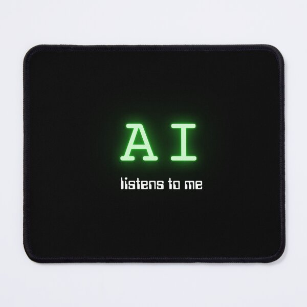 Item preview, AI listens to me (Neon Green) designed and sold by ProjectLui.