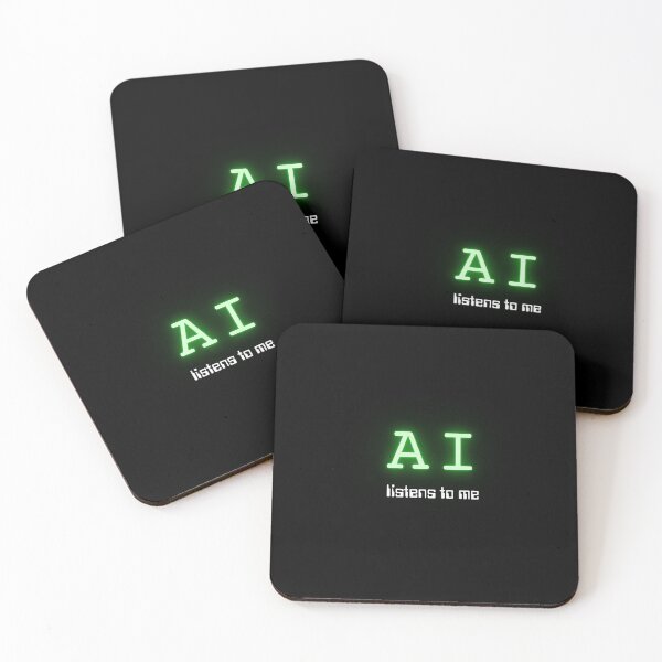 Item preview, AI listens to me (Neon Green) designed and sold by ProjectLui.