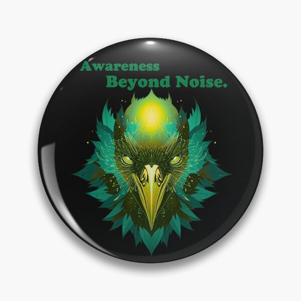 Item preview, Awareness Beyond Noise – Abstract Cosmic Raven Sigil Art designed and sold by AdicretorDesign.