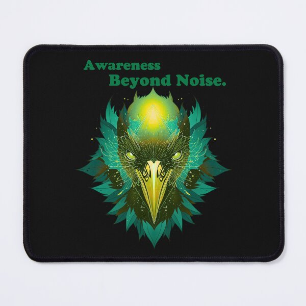 Item preview, Awareness Beyond Noise – Abstract Cosmic Raven Sigil Art designed and sold by AdicretorDesign.