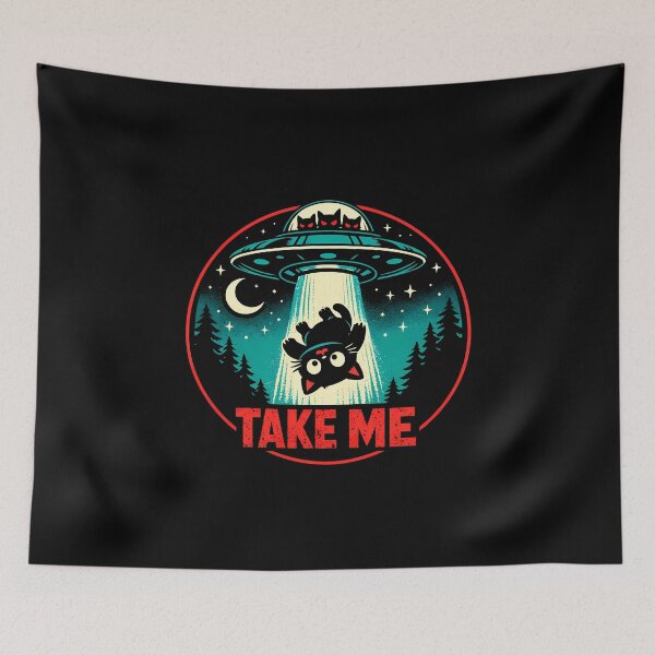 Item preview, UFO Cat Abduction designed and sold by TheSamuraiCat.