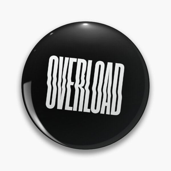 Item preview, Distorted OVERLOAD Typography – Bold Mental Health Awareness Design for Shirts, Posters & Stickers designed and sold by Bright Nest Studio.