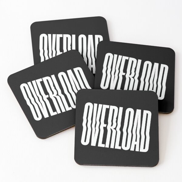Item preview, Distorted OVERLOAD Typography – Bold Mental Health Awareness Design for Shirts, Posters & Stickers designed and sold by Bright Nest Studio.