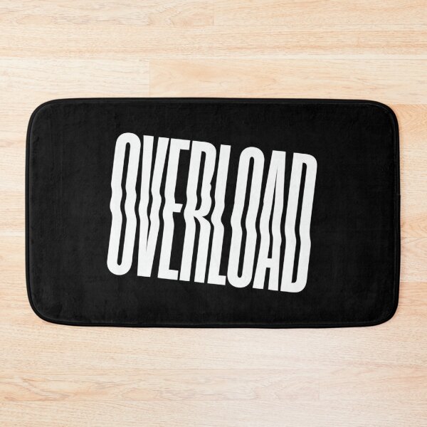 Item preview, Distorted OVERLOAD Typography – Bold Mental Health Awareness Design for Shirts, Posters & Stickers designed and sold by Bright Nest Studio.