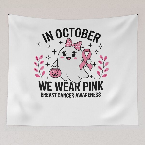 Item preview, In October We Wear Pink Breast Cancer Awareness designed and sold by aloha project.