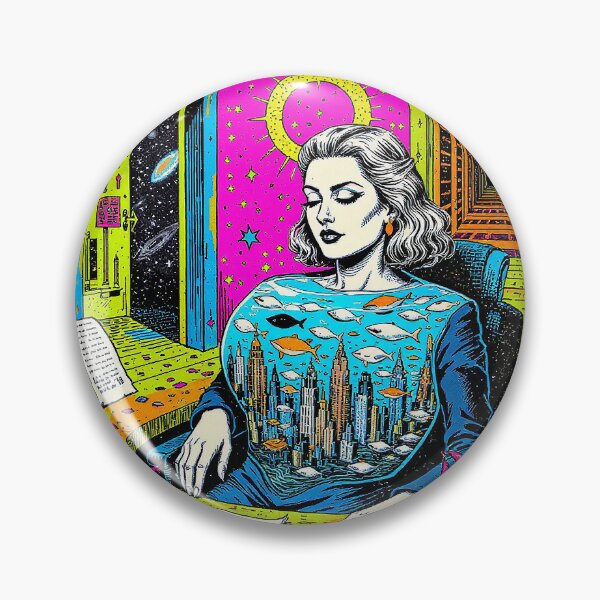 Item preview, Aquarium Torso Businesswoman in Surreal Office designed and sold by PictorialWhimsy.