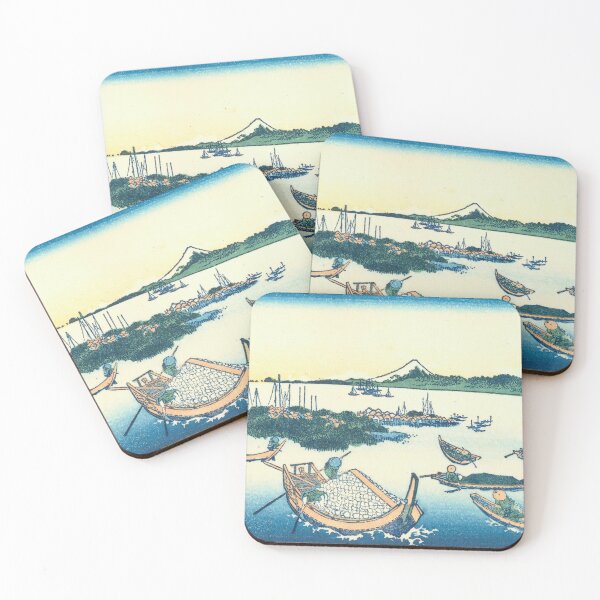 Item preview, Buyō Tsukuda-jima (c. 1831–1833) – Katsushika Hokusai | Tidal Life, Distant Fuji, and the Quiet Industry of the Shore designed and sold by Art Outlaws.