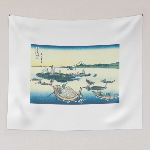 Item preview, Buyō Tsukuda-jima (c. 1831–1833) – Katsushika Hokusai | Tidal Life, Distant Fuji, and the Quiet Industry of the Shore designed and sold by Art Outlaws.