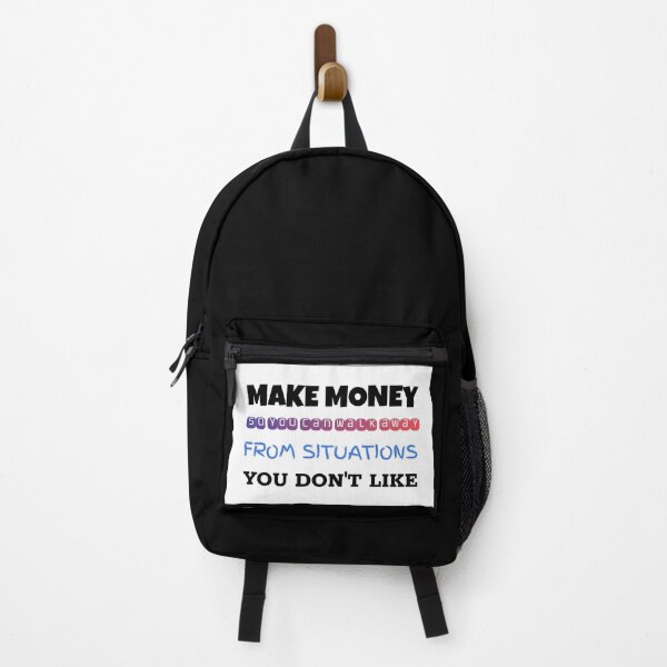 Item preview, MAKE MONEY SO YOU CAN WALK AWAY | Motivational Financial Freedom Quote | Modern Mixed Typography Art designed and sold by SergioMiklos.