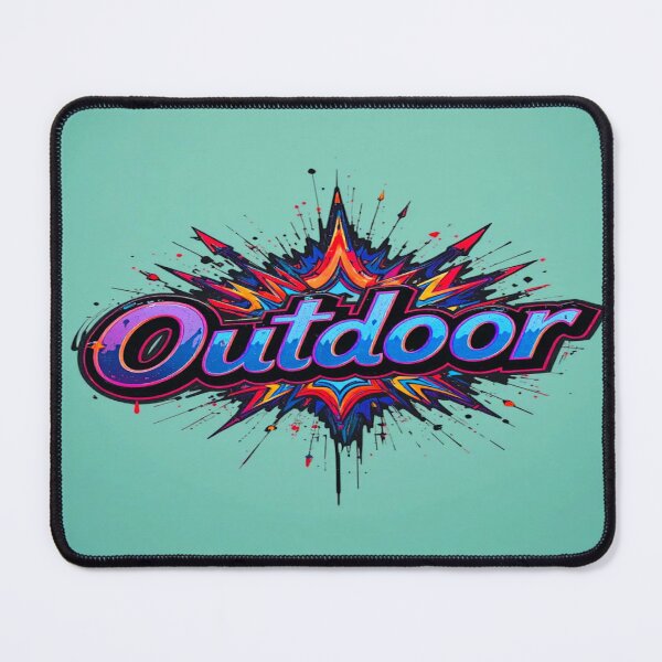 Item preview, Outdoor - in graffiti star design on a light green background designed and sold by Hot4Shirt.