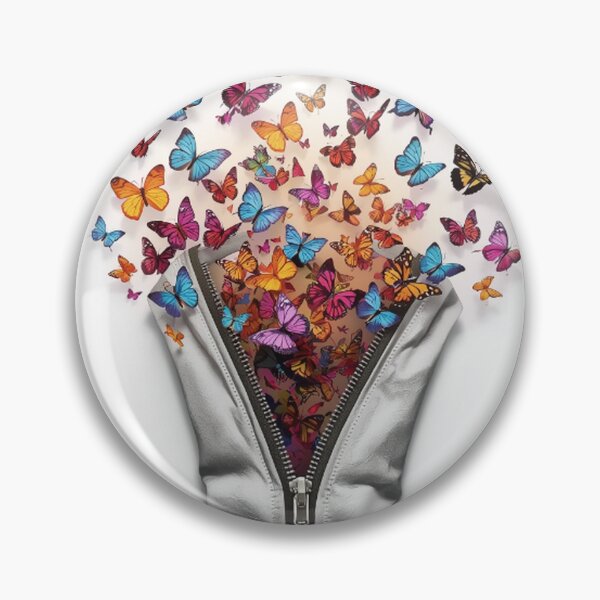 Item preview, Colorful Butterflies Emerging from Zipper designed and sold by Wonderful Designs.