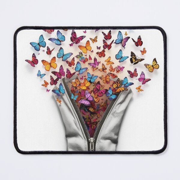 Item preview, Colorful Butterflies Emerging from Zipper designed and sold by Wonderful Designs.