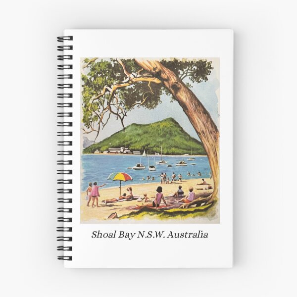 Item preview, Retro Shoal Bay Beach NSW Australia  designed and sold by gleroy.
