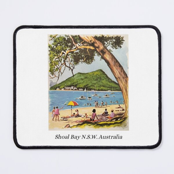 Item preview, Retro Shoal Bay Beach NSW Australia designed and sold by gleroy.