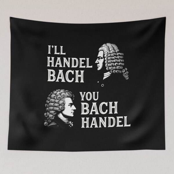 Item preview, Handel Bach Pun Classical Composer Music Lover designed and sold by AntiqueImages.
