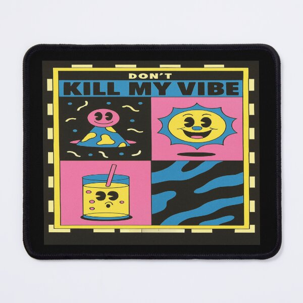 Item preview, Bold Pop Art Poster – Don't Kill My Vibe | Retro Colorful Mood Booster Wall Art for Positive Energy designed and sold by Bright Nest Studio.
