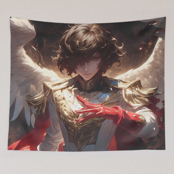 Item preview, Goro Akechi Persona 5 Angelic Anime Warrior Luminous Fantasy Elegance designed and sold by Tokyonomad.