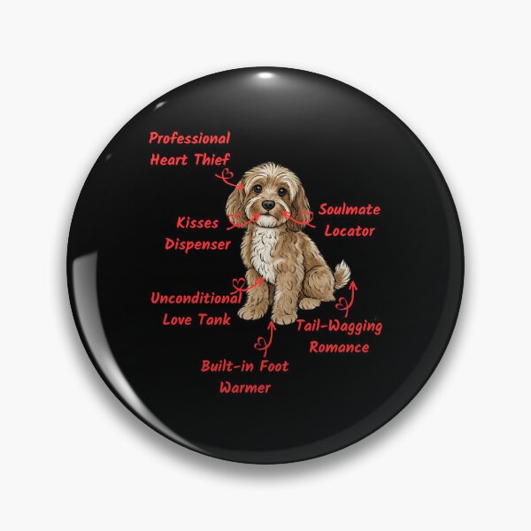 Item preview, Funny Cockapoo Anatomy - Unique Valentine's Day Gift for Dog Moms designed and sold by RNTStudio.
