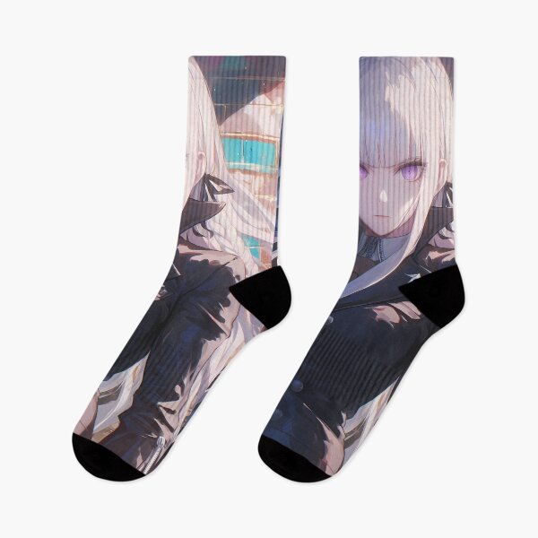 Item preview, Kyoko Kirigiri Danganronpa Mysterious Anime Girl Waifu Silver Urban Detective Aura designed and sold by Tokyonomad.