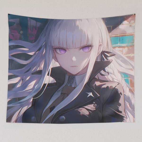 Item preview, Kyoko Kirigiri Danganronpa Mysterious Anime Girl Waifu Silver Urban Detective Aura designed and sold by Tokyonomad.