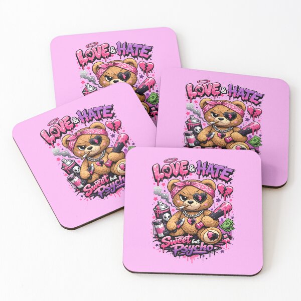 Item preview, Love & Hate Choose Your Side Teddy Bear Valentine's Day designed and sold by Sitchko.
