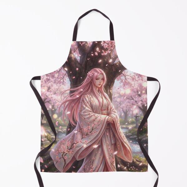 Item preview, Sakura Priestess of Spring | Cherry Blossom Spirit in Elegant Kimono | Japanese Fantasy Art | Mori no Akari Series designed and sold by Mori-no-Akari.