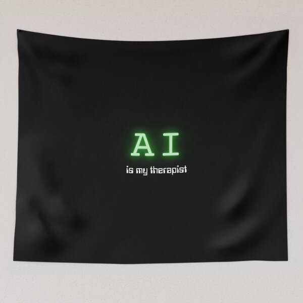 Item preview, AI is my therapist (Neon Green) designed and sold by ProjectLui.