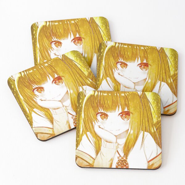 Item preview, Warm Golden Holo Spice Wolf Anime Glow Gentle Aura Fox Girl designed and sold by Tokyonomad.