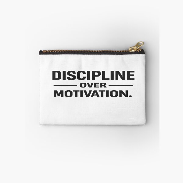 Item preview, Discipline Over Motivation Quote designed and sold by BoldLineDesign.