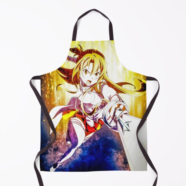 Item preview, Art Asuna Sword Online Anime Golden Glow Fierce Action Radiant Aura Girl designed and sold by Tokyonomad.