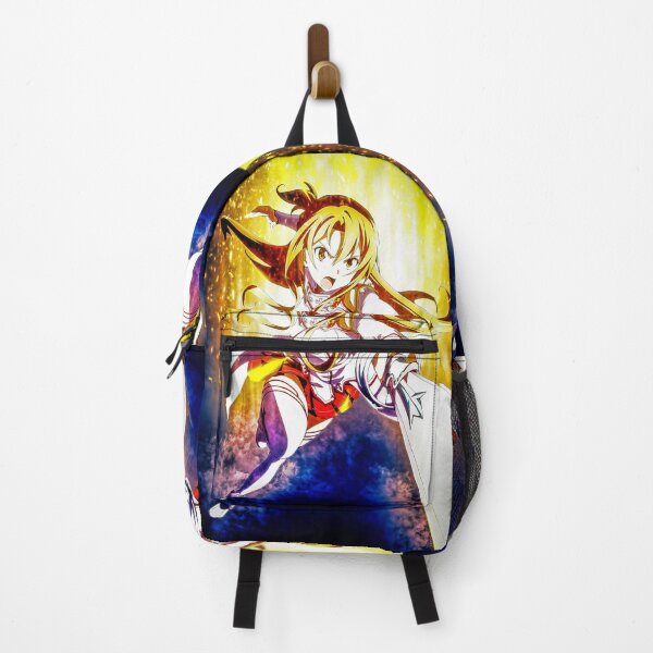 Item preview, Art Asuna Sword Online Anime Golden Glow Fierce Action Radiant Aura Girl designed and sold by Tokyonomad.