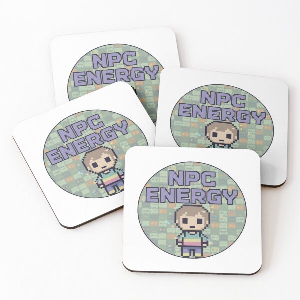 Item preview, NPC Energy Pixel Sticker – Viral Gen Z TikTok Meme Reloaded Amalgamation Grad Legacy designed and sold by Imaginarium of Chaos falcon88 .