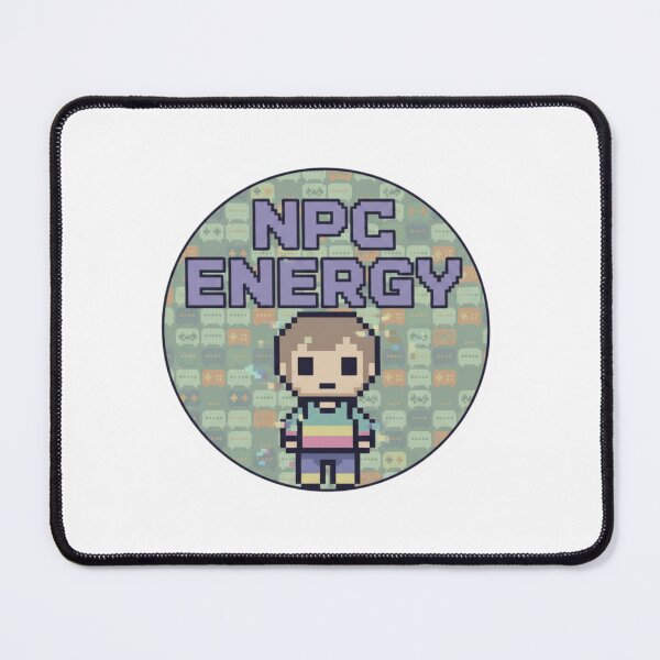 Item preview, NPC Energy Pixel Sticker – Viral Gen Z TikTok Meme Reloaded Amalgamation Grad Legacy designed and sold by Imaginarium of Chaos falcon88 .
