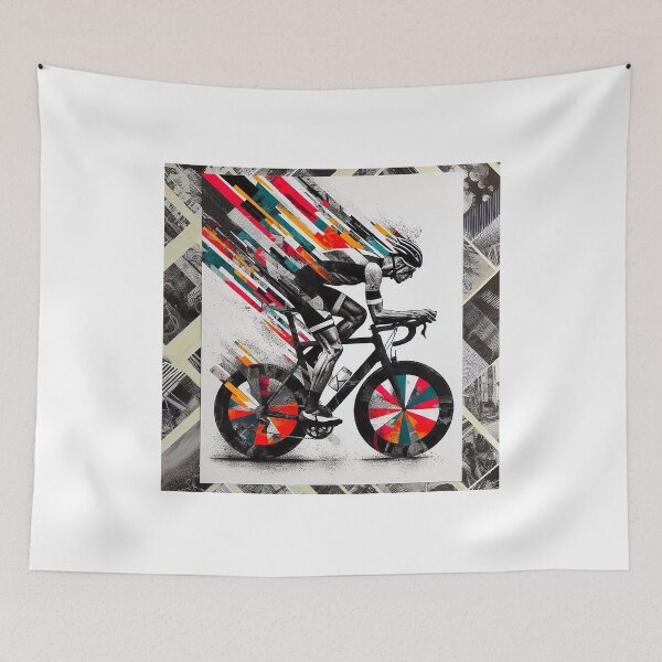 Item preview, Cyclist retro colors designed and sold by RICAMTP.