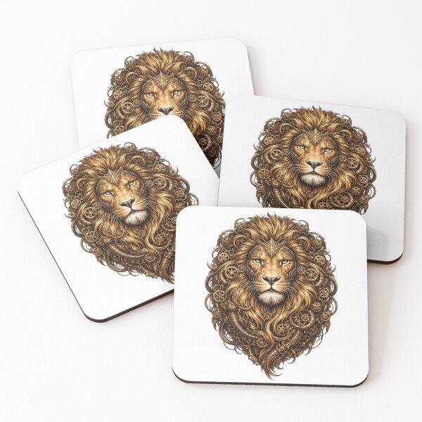 Item preview, Mechanical Lion Head Art designed and sold by Marcu Ioachim.