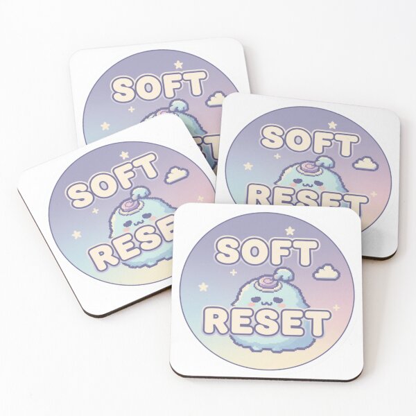 Item preview, Soft Reset Pixel Sticker – Cozy Gen Z Burnout Aesthetic Reloaded Amalgamation Grad Legacy designed and sold by Imaginarium of Chaos falcon88 .