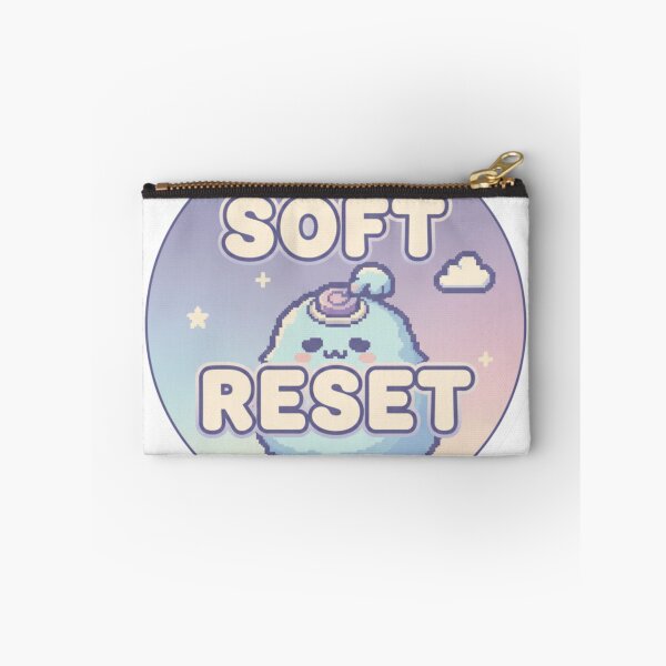 Item preview, Soft Reset Pixel Sticker – Cozy Gen Z Burnout Aesthetic Reloaded Amalgamation Grad Legacy designed and sold by Imaginarium of Chaos falcon88 .