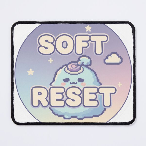 Item preview, Soft Reset Pixel Sticker – Cozy Gen Z Burnout Aesthetic Reloaded Amalgamation Grad Legacy designed and sold by Imaginarium of Chaos falcon88 .