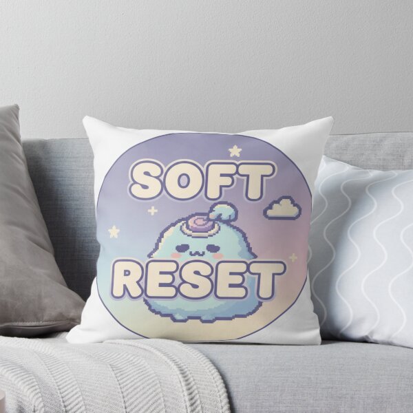 Item preview, Soft Reset Pixel Sticker – Cozy Gen Z Burnout Aesthetic Reloaded Amalgamation Grad Legacy designed and sold by Imaginarium of Chaos falcon88 .