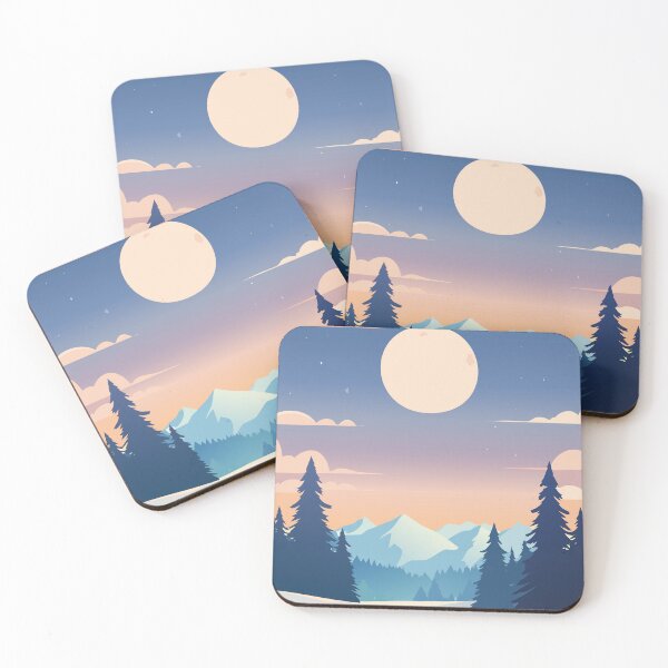 Item preview, Winter Snow Night Sky – Peaceful Cold Night Scenery designed and sold by LoriaTheFashion.