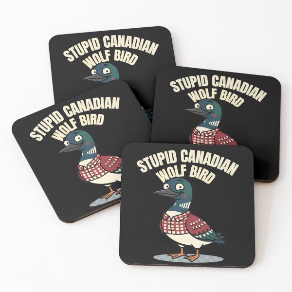 Item preview, Canadian Wolf Bird – Deadpan Wildlife Satire Illustration designed and sold by KivaroArt.
