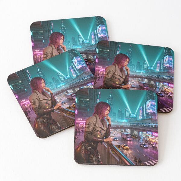 Item preview, Cyberpunk Songbird Night City designed and sold by aykiradesigns.