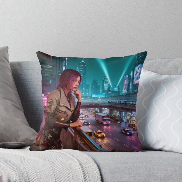Aperçu de l'œuvre Cyberpunk Songbird Night City créée et vendue par aykiradesigns.