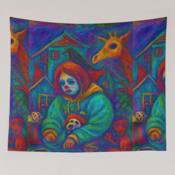 Item preview, Clown in the Zoo: Plush Pandas & Surreal Creatures designed and sold by LuxuryApparels.