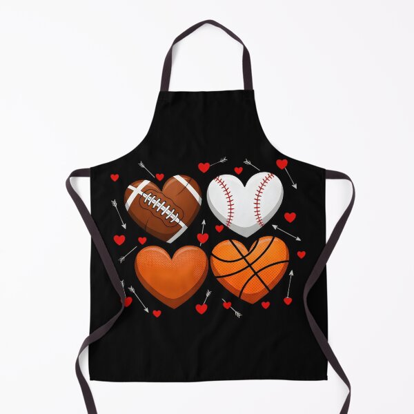 Item preview, Cute Heart Baseball Basketball Football Valentine designed and sold by OlakunleOloroz.
