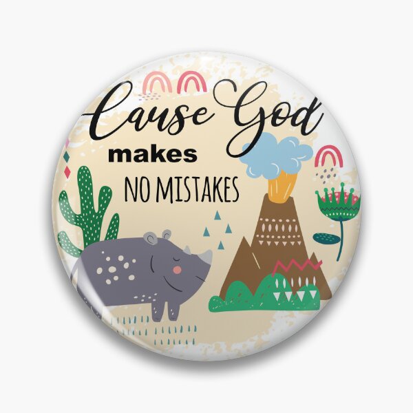 Item preview, Cause God makes-no mistakes, wisdom,  positive quote t-shirt print, sticker, decoration designed and sold by NatalkaP.