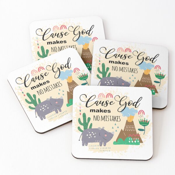 Item preview, Cause God makes-no mistakes, wisdom,  positive quote t-shirt print, sticker, decoration designed and sold by NatalkaP.